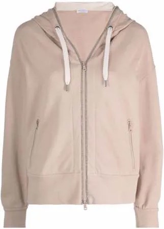Brunello Cucinelli худи с декором Monili