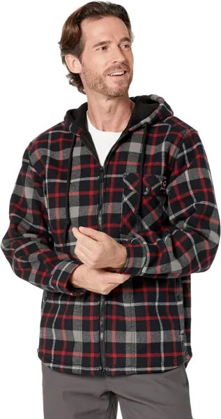 Куртка Bucksaw Sherpa Shirt-Jac Wolverine, цвет Dark Red Plaid