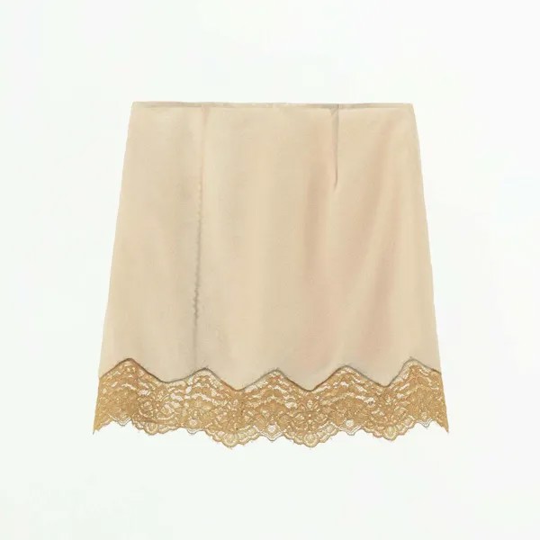 Юбка-мини Zara Lace, телесно-розовый