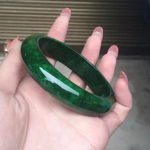 Новый оригинальный экологичный Изумрудный браслет из Бирмы, натуральный нежный браслет из жадеита, женское кольцо, Изящные Ювелирные изделия