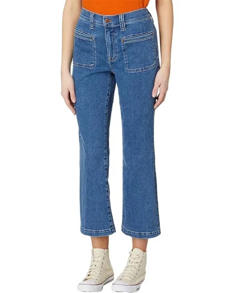 Джинсы Madewell Kick Out Crop Jeans in Elkton Wash: Seam Edition, цвет Elkton Wash