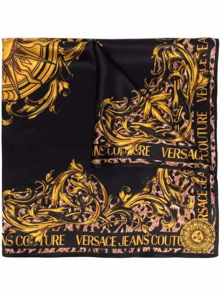Versace Jeans Couture шелковый платок с узором Baroque