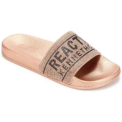 Kenneth Cole Reaction Womens Screen Jewel Slip On Slide Sandals Shoes BHFO 1046