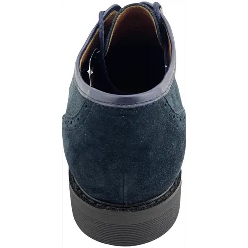 Grand Gudini, туфли замша отрезной нос на шнурках (1775) Размер: 44, Цвет: синий