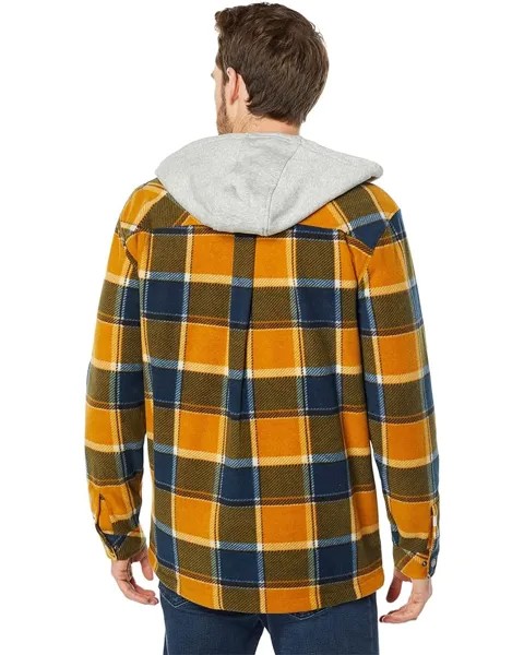 Худи Quiksilver Superswell Fleece Hoodie, цвет Buck Brown Flannel Plaid