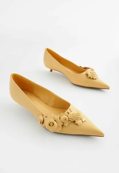 Балетки Forever Comfort Corsage Kitten Court- Regular Fit Next, желтый