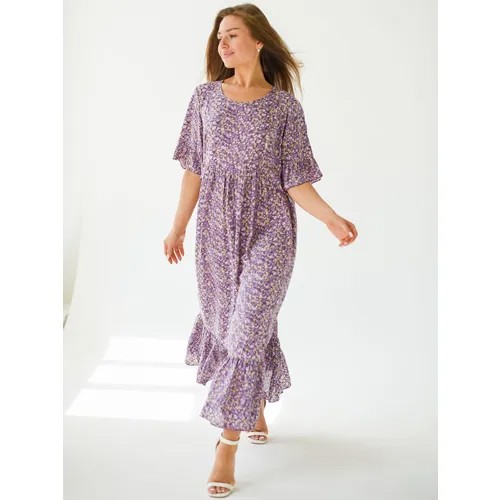 Платье Текстильный Край, размер 60, фиолетовый