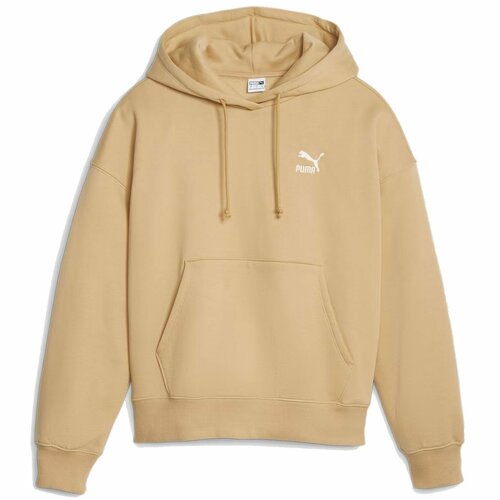 Худи PUMA CLASSICS Oversized Hoodie, размер XS, , бежевый