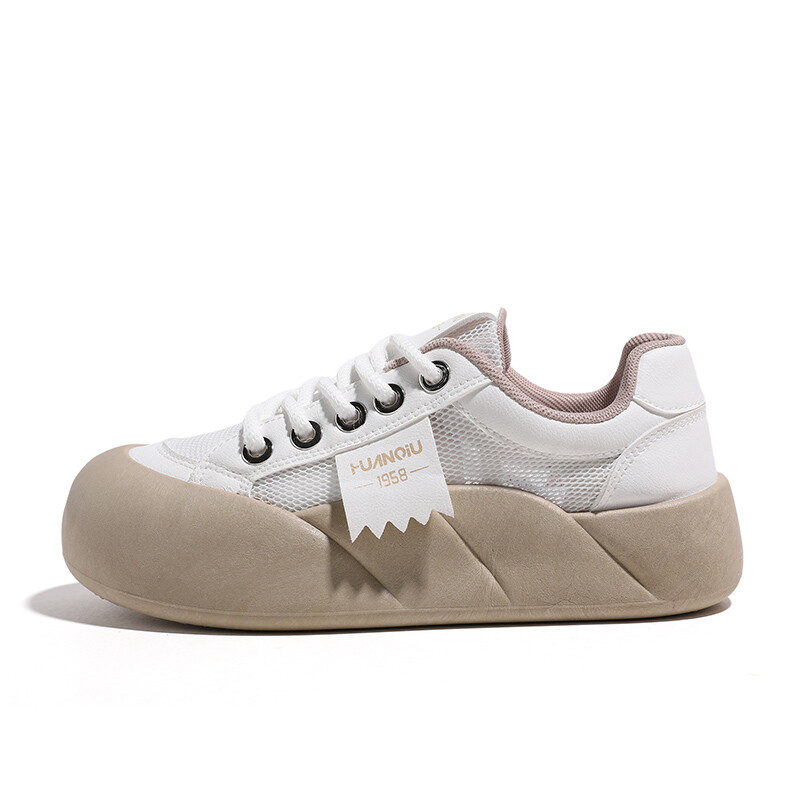 Кроссовки HUANQIU Skateboarding Shoes Women's Low-top, хаки