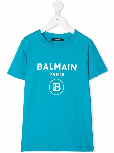 Balmain Kids футболка с логотипом