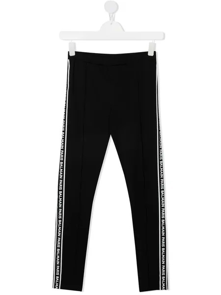 Balmain Kids спортивные брюки с логотипом