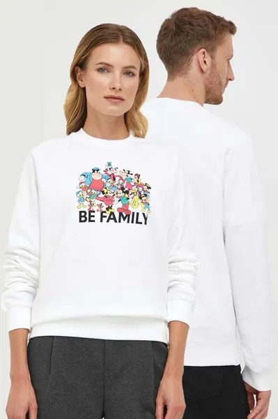 Хлопковая толстовка x Disney United Colors of Benetton, белый