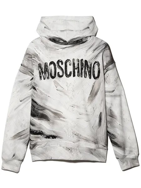 Moschino Kids худи с логотипом