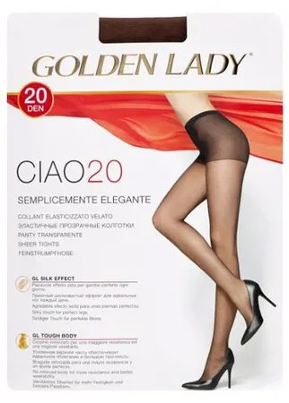 Колготки Golden Lady Ciao 20 den, размер 5-XL, moro (коричневый)