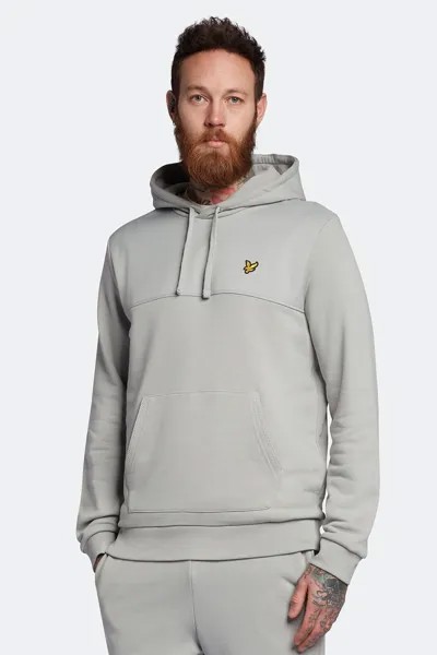Толстовка из софтшелла серого цвета со вставкой Lyle & Scott, серый