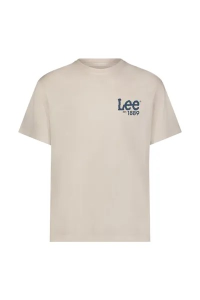 Свободная футболка с логотипом Lee, экрю