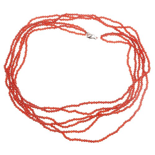Колье из серебра 925 пробы с агатом 85cm_KL_KAG_WG ELEMENT47