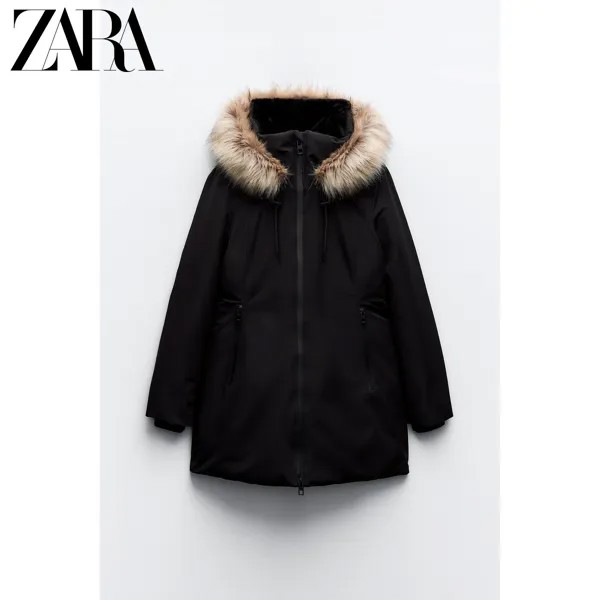 Специальное предложение ZARA Женская парка TRF 1255876 800, цвет черный