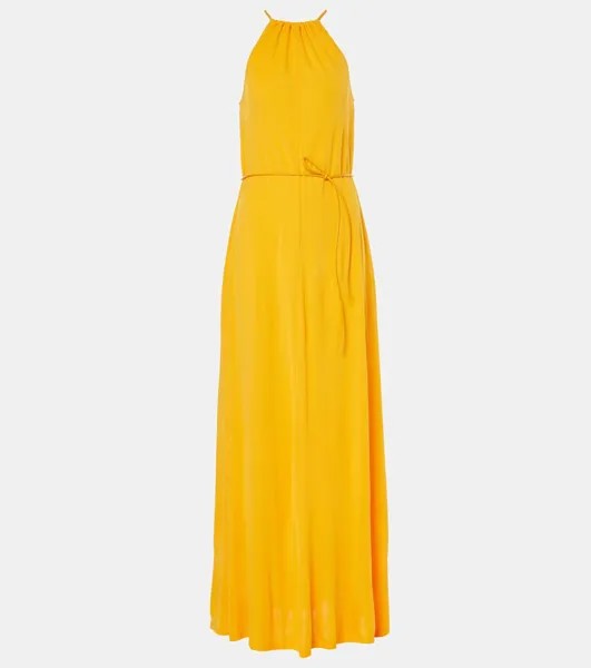 Платье макси из джерси с поясом White Label Lenny Proenza Schouler, цвет marigold