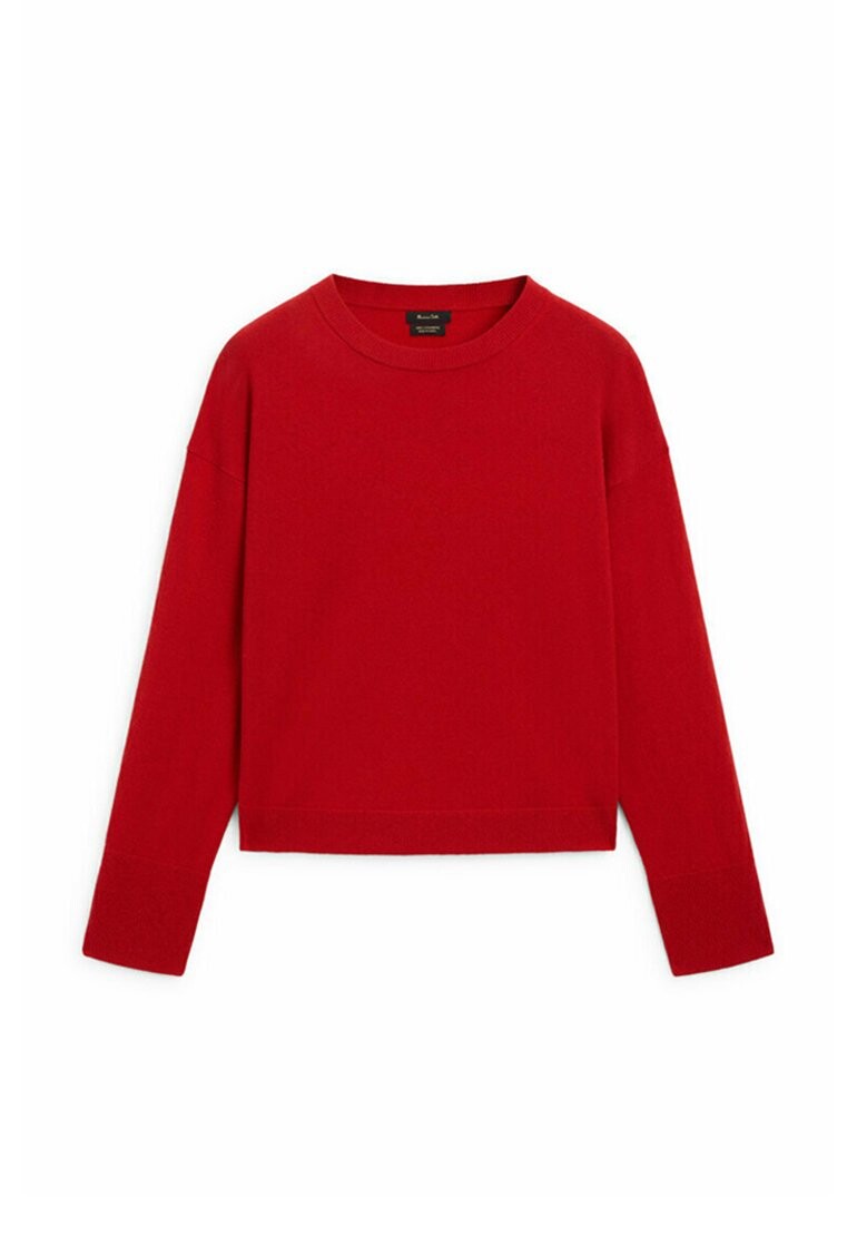 Джемпер ROUND-NECK  Massimo Dutti, красный