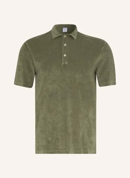 Махровая рубашка-поло Fedeli, зеленый