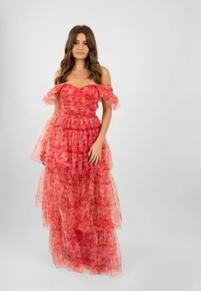 Вечернее платье Sydney Lace & Beads, красный