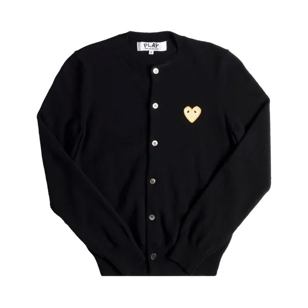 Кардиган Comme des Garçons PLAY Heart Logo, цвет Черный