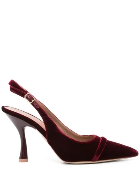 Malone Souliers бархатные туфли 100 мм, красный
