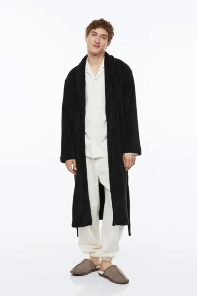 Халат мужской H&M 0575238007 черный L/XL (доставка из-за рубежа)