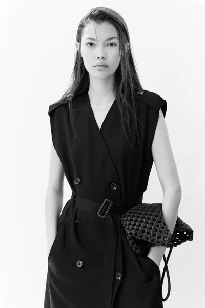 Платье-Тренч H&M, черный