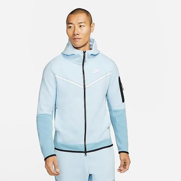 Худи Nike Tech Fleece Windrunner Celestine Blue White CU4489-441 Мужская XXL 2XL