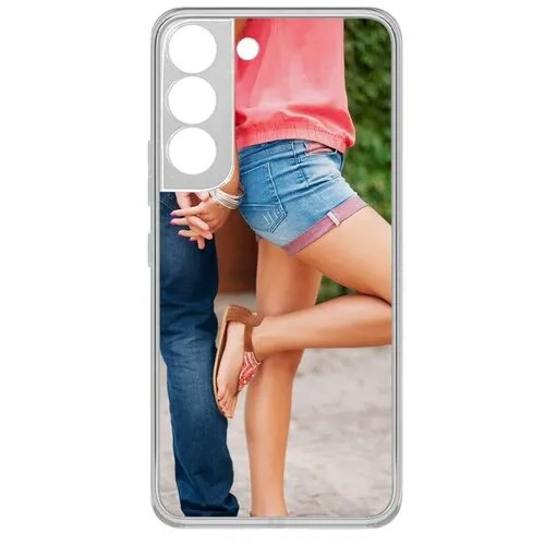 Чехол-накладка Krutoff Clear Case Босоножки женские для Samsung Galaxy S22