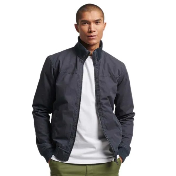 Куртка Superdry Studios Knit Collar Bomber, серый