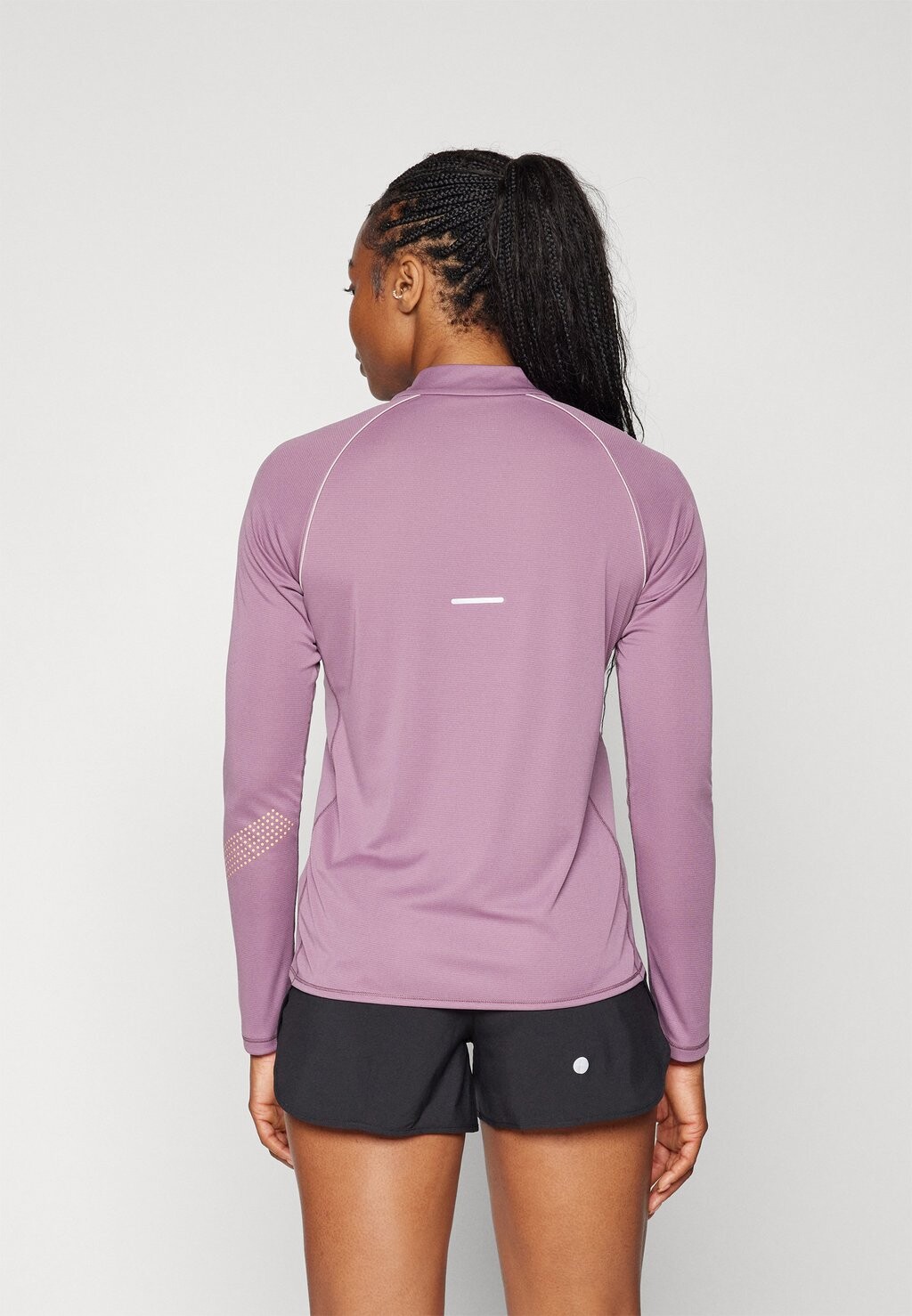 Рубашка с длинным рукавом ICON 1/2 ZIP ASICS, лиловый
