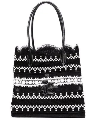 Ermanno Scervino кружевная сумка-тоут с вышивкой