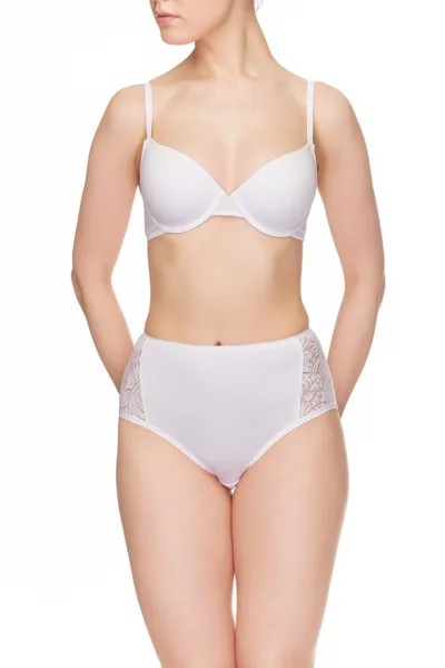 Трусы женские Lauma Brief cotton lace белые 3XL