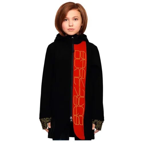 Куртка BASK демисезонная, размер 152, черный, красный