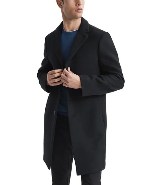 Двубортное пальто REISS, цвет Black
