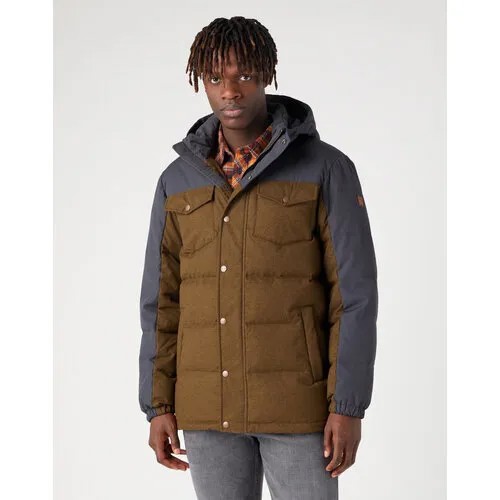 Куртка Wrangler, размер S, коричневый, синий
