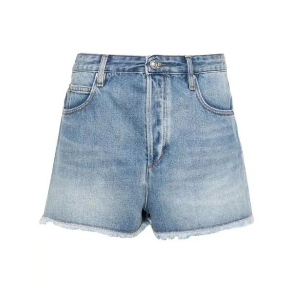 Шорты lesia denim shorts Isabel Marant, серый