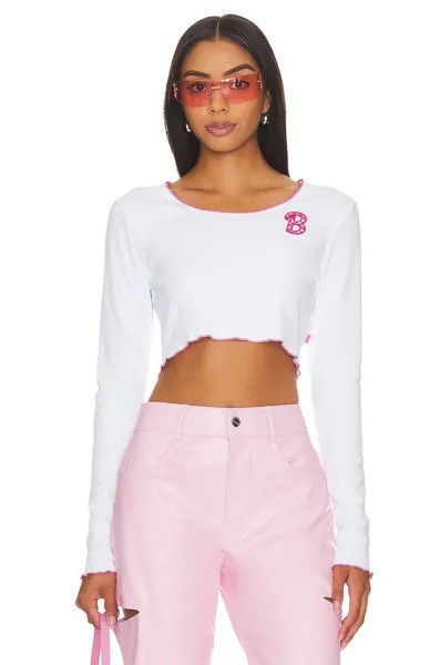 Топ Vans Sass Scoop Crop Ls, цвет White Barbie