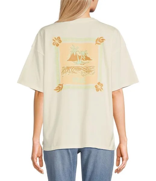 Футболка с графическим рисунком Rip Curl Island Heritage, слоновая кость