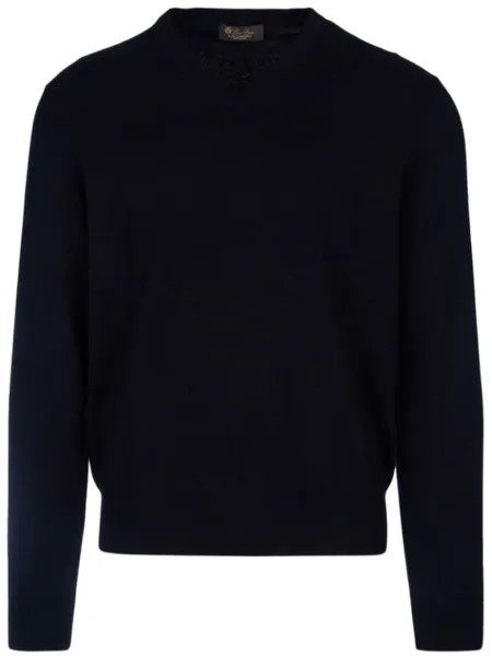 Loro Piana свитер с V-образным вырезом, синий