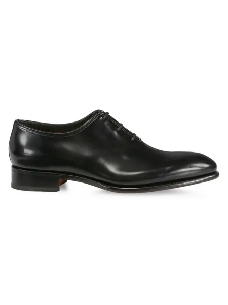 Кожаные оксфорды People Santoni, черный
