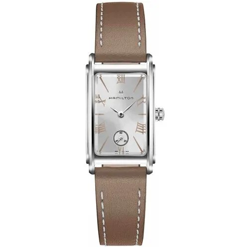 Наручные часы Hamilton Часы Hamilton American Classic Ardmore Quartz H11221514, серебряный, коричневый