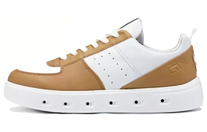Кроссовки ecco Skateboarding Shoes Women's Low-top Brown/White, коричневый