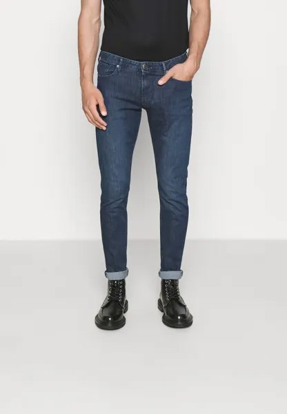 Джинсы узкого кроя POCKETS PANT Emporio Armani, светло-темно-синие
