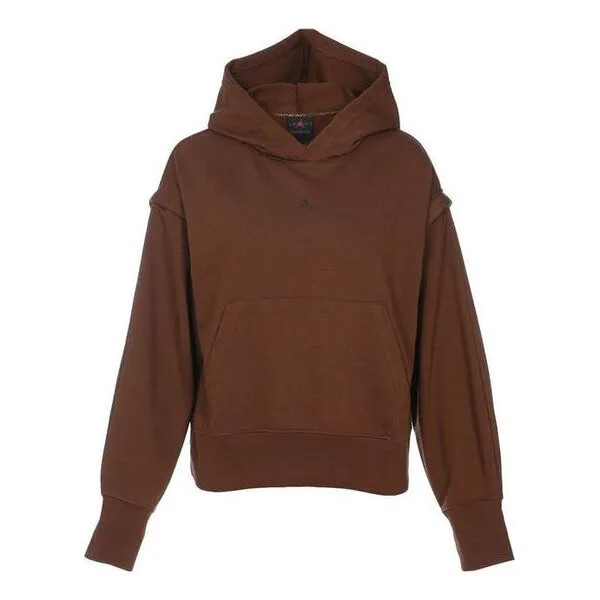 Толстовка (WMNS) Air Jordan Sport Fleece Hooded Top 'Baroque Brown', коричневый