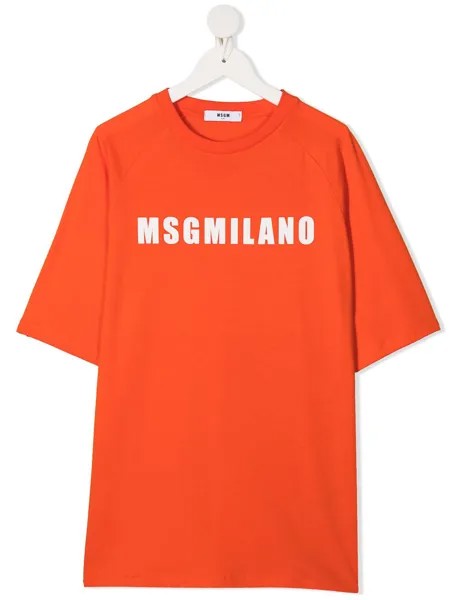 MSGM Kids футболка с короткими рукавами и логотипом