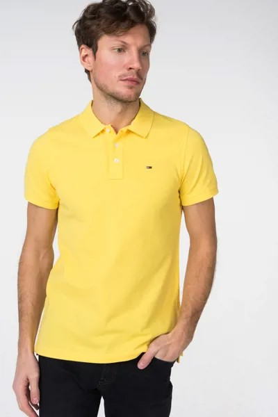Поло мужское Tommy Hilfiger DM0DM05232 желтое L